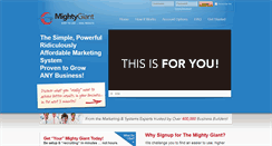 Desktop Screenshot of mightygiantmail.com
