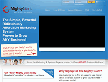 Tablet Screenshot of mightygiantmail.com